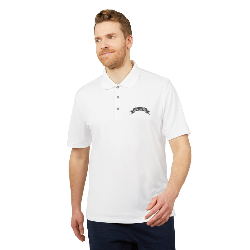 Performance Polo Shirt — Minimal Crest Athletic Logo
